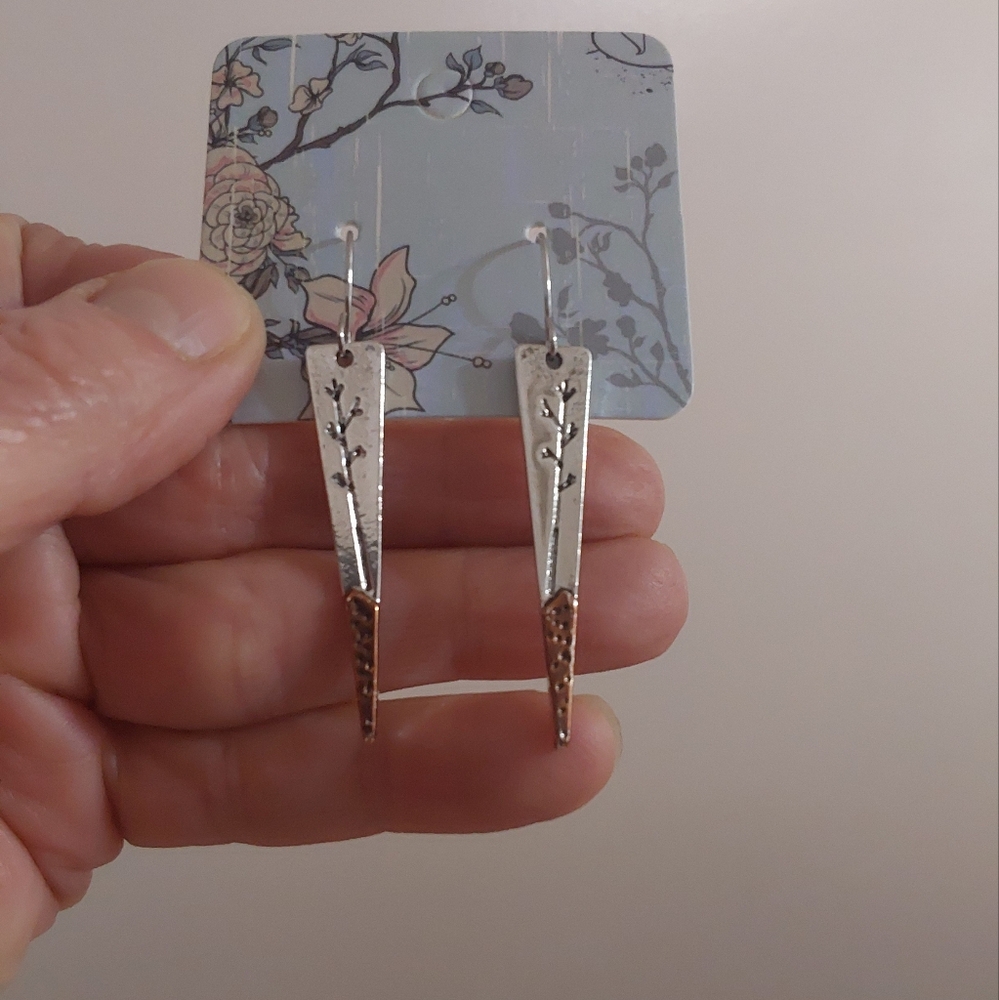 Tree drop dangle boho earrings NIP - Picture 3 of 4